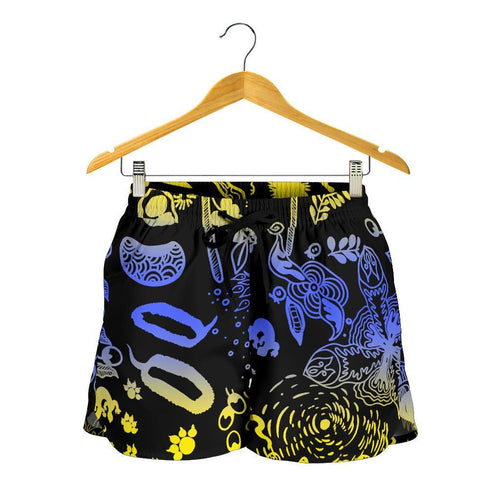 Aboriginal Shorts, Golden Wattle Indigenous Sea Women - Vibe Hoodie