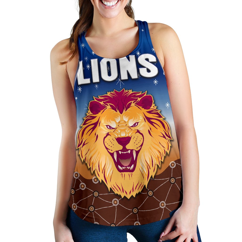 Brisbane Lions Women Racerback Tank Simple Indigenous - Vibe Hoodie