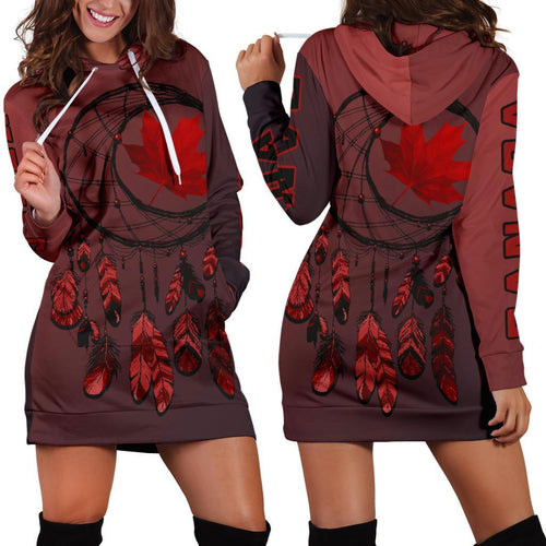 canada-maple-leaf-dreamcatcher-hoodie-dress