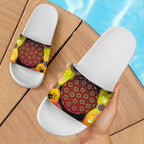 aboriginal-slide-sandals-indigenous-circle-dot-painting-hand-art-ver-01