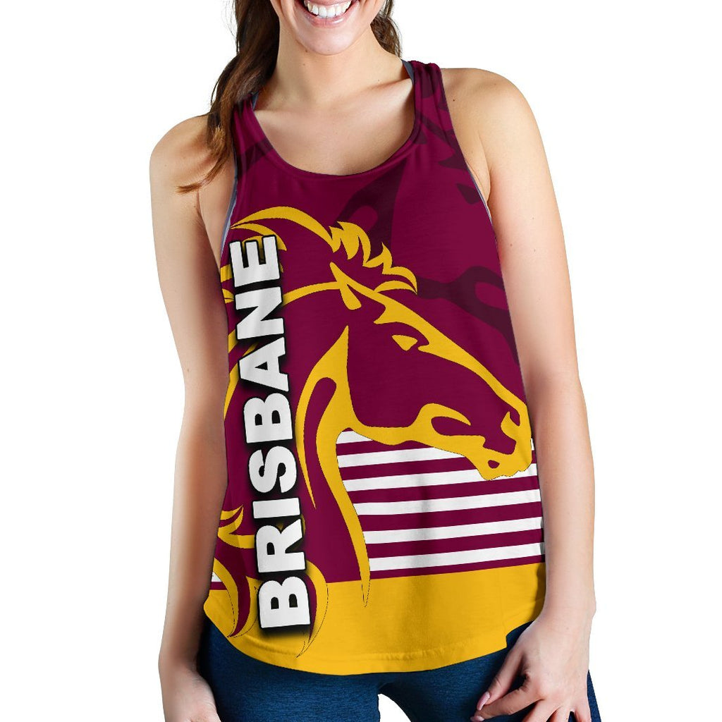 Brisbane Broncos Women's Racerback Tank - Vibe Hoodie