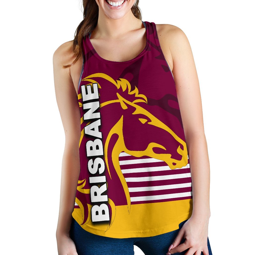 Brisbane Broncos Women's Racerback Tank - Vibe Hoodie