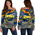 Cowboys Women Off Shoulder Sweater Unique Indigenous - Vibe Hoodie