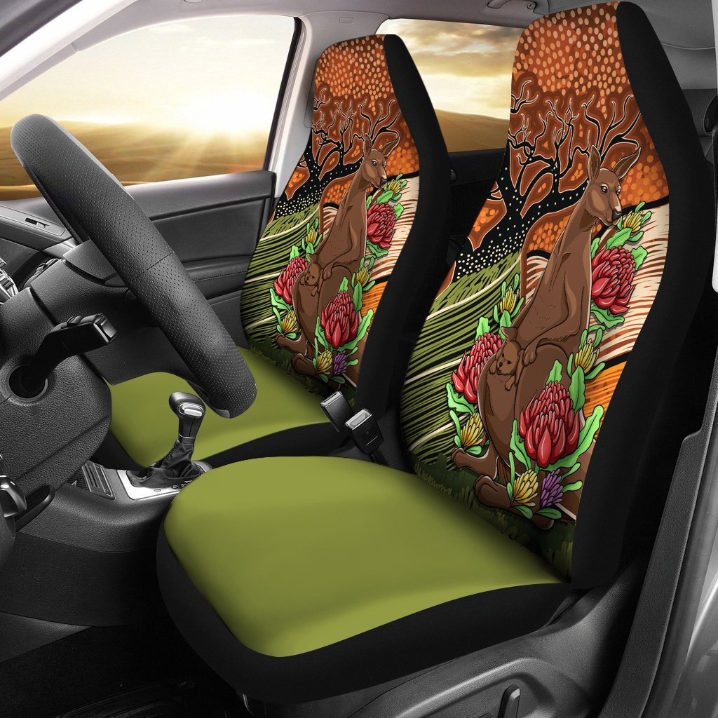 aboriginal-car-seat-covers-kangaroo-with-indigenous-tree