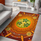 aboriginal-area-rug-turtle-circle-dot-painting-art