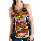 Racerback Tank - Aboriginal Dot Painting Lizard Tank - Women - Vibe Hoodie