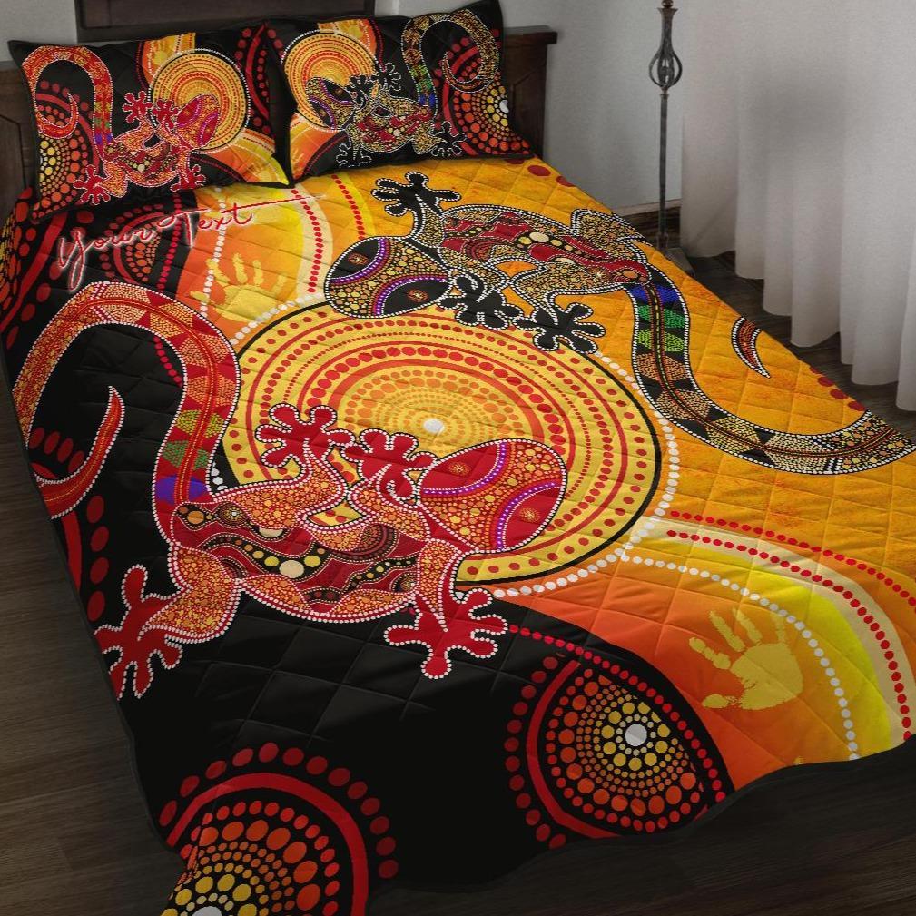 aboriginal-personalised-quilt-bed-set-couple-aboriginal-lizards