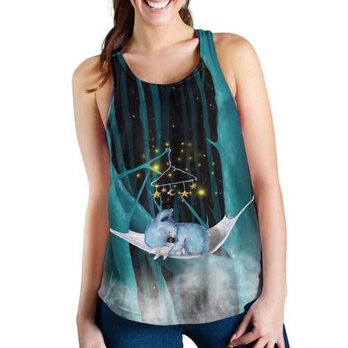 Racerback Tank - Koala Top Tank Sleeping In Forest - Women - Vibe Hoodie