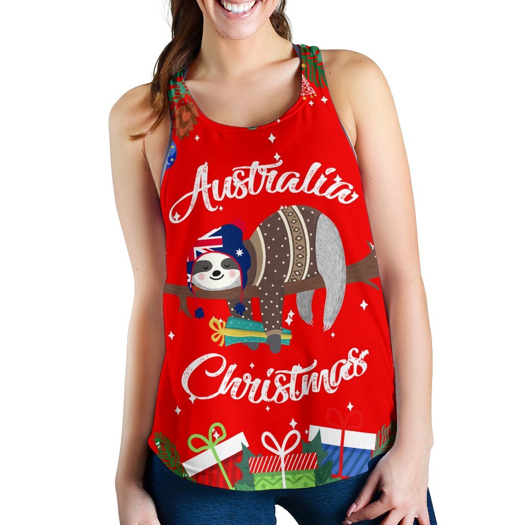 Christmas Women's Racerback Tank - Merry Christmas - Vibe Hoodie