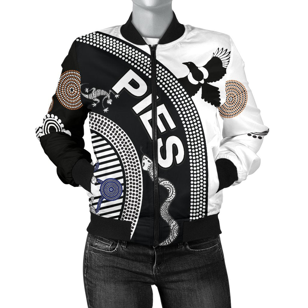 collingwood-women-bomber-jacket-pies-unique-indigenous