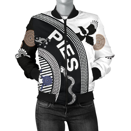 collingwood-women-bomber-jacket-pies-unique-indigenous