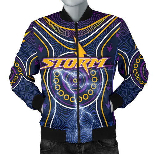 melbourne-bomber-jacket-for-men-lightning-storm-indigenous