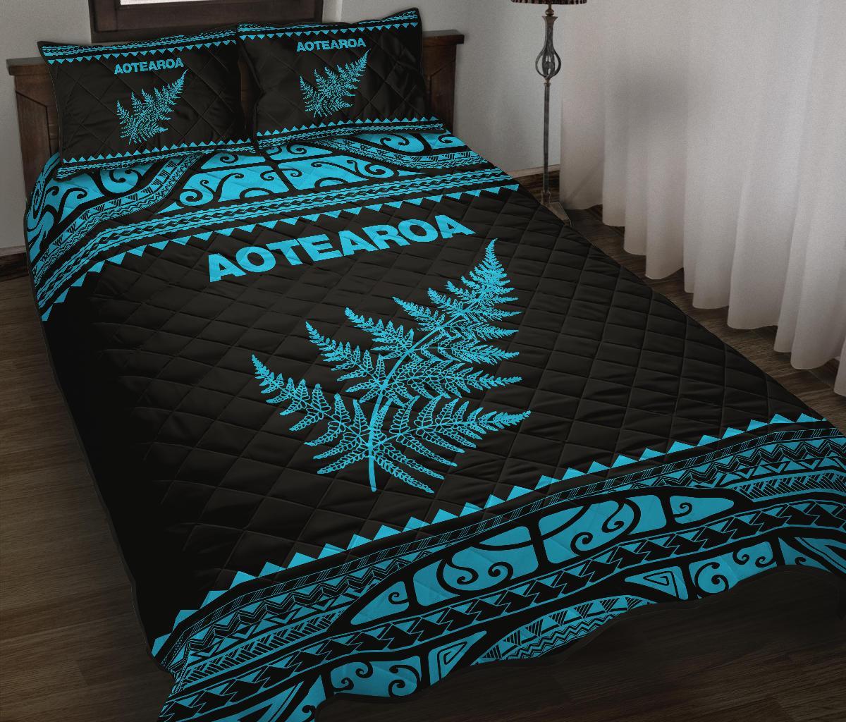 aotearoa-new-zealand-maori-quilt-bed-set-silver-fern-blue