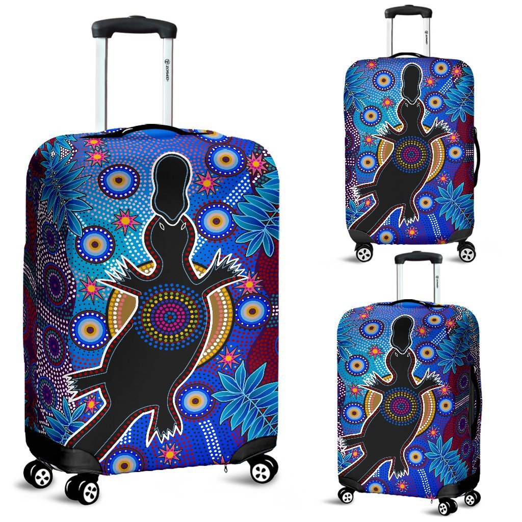 aboriginal-luggage-cover-indigenous-platypus