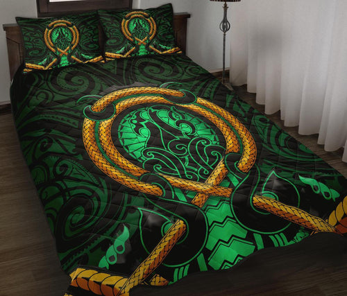 maori-new-zealand-quilt-bed-set-manaia-green-duvet-cover-and-pillow-case