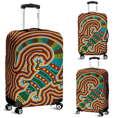 aboriginal-luggage-covers-lizard-dot-painting-patterns
