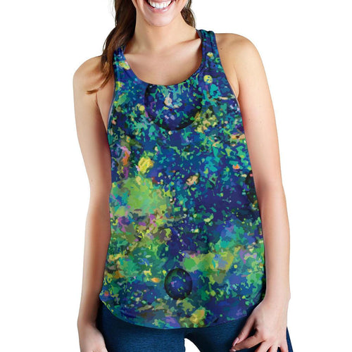Racerback Tank - Opal Gemstone Top Tank Color Art - Women - Vibe Hoodie