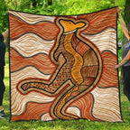aboriginal-premium-quilt-indigenous-kangaroo-vintage-stye