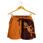 Aboriginal Women's Shorts - Lizard in Aboriginal Dreaming - Vibe Hoodie