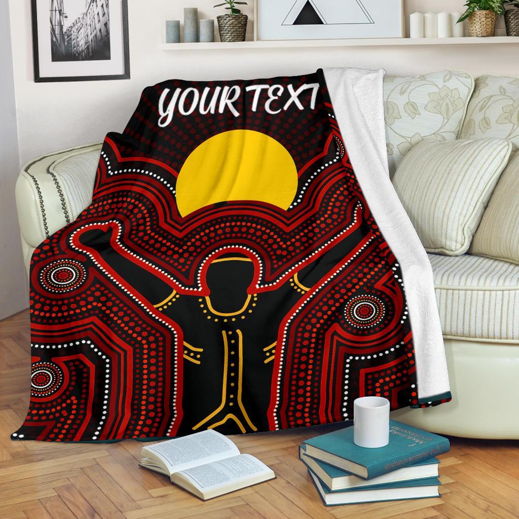 aboriginal-personalised-premium-blanket-the-sun-always-shines