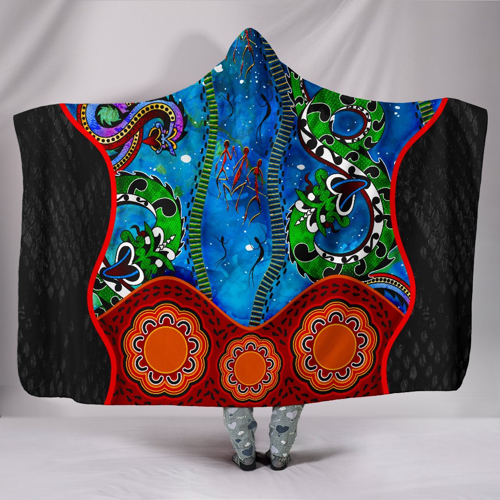 aboriginal-hooded-blanket-aussie-indigenous-patterns-blue