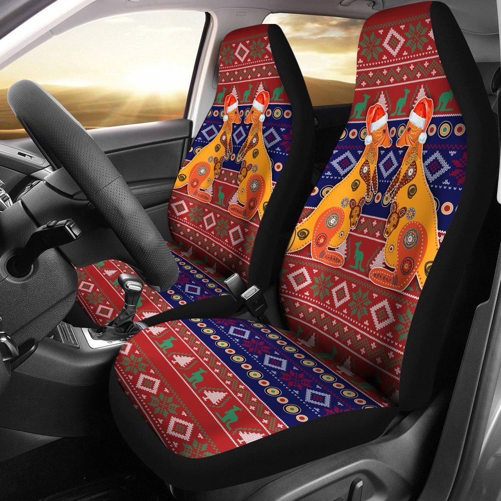 christmas-car-seat-cover-mother-kangaroo-in-christmas