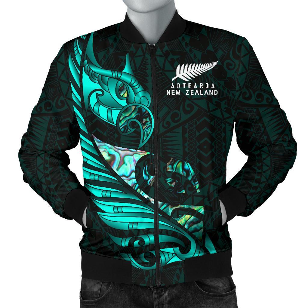 new-zealand-bomber-jacket-for-men-manaia-paua-fern-wing-turquoise