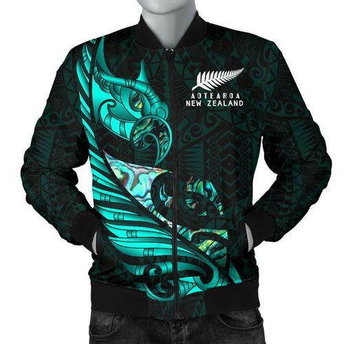 new-zealand-bomber-jacket-for-men-manaia-paua-fern-wing-turquoise