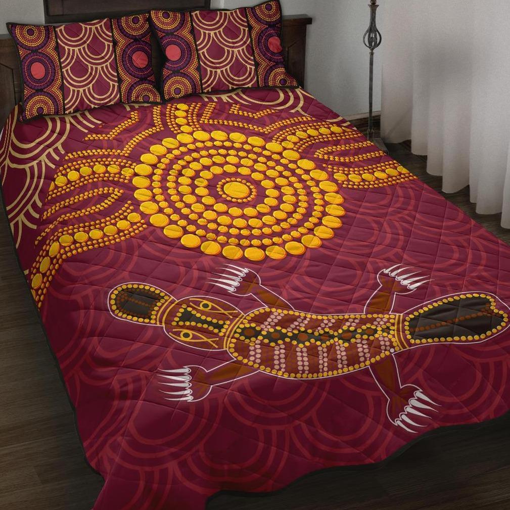 aboriginal-quilt-bed-set-aboriginal-platypus