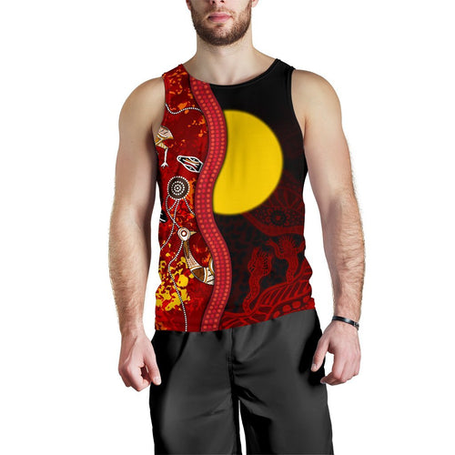 aboriginal-mens-tank-top-red-indigenous-flag