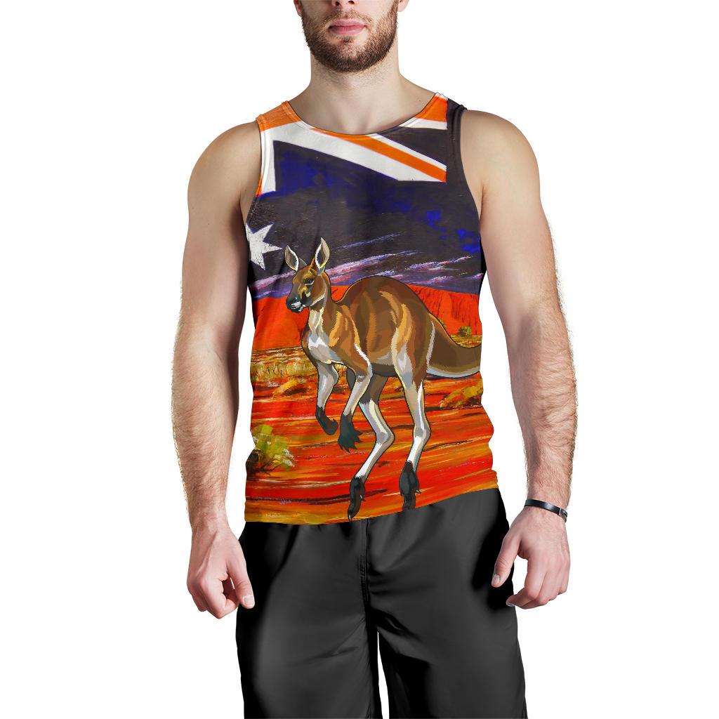 men-tank-top-kangaroo-mens-tank-aus-flag-uluru