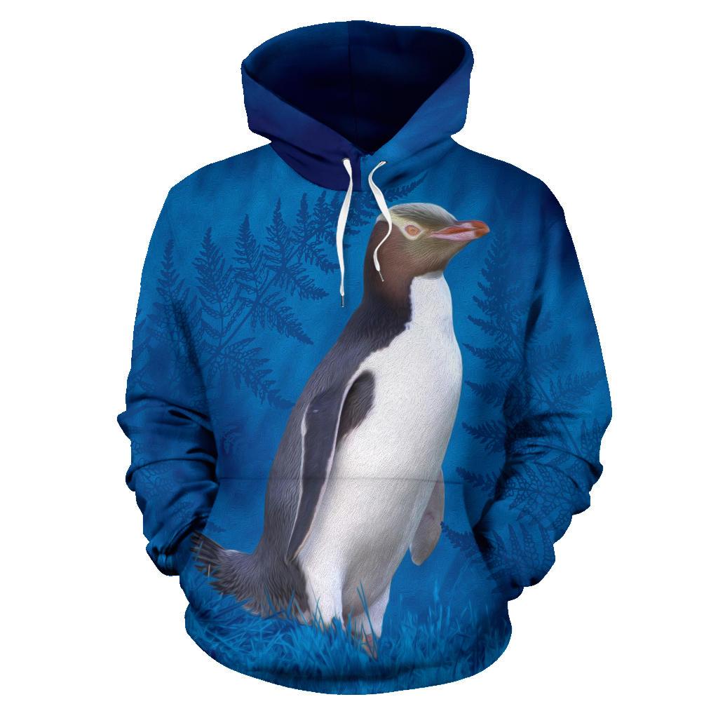 new-zealand-bird-hoodie-hoiho-yellow-eyed-penguin-pullover-hoodie