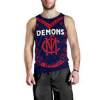combo-men-tank-top-and-men-short-melbourne-demons-indigenous-football