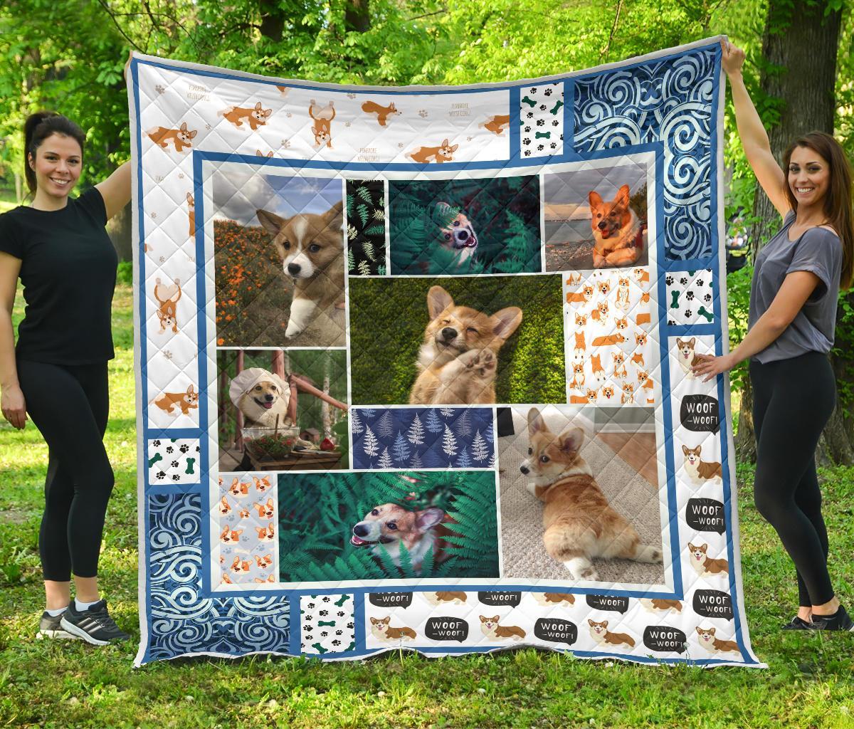 corgi-dog-with-fern-quilt