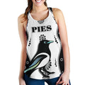 Collingwood Women Racerback Tank Pies Indigenous - White - Vibe Hoodie