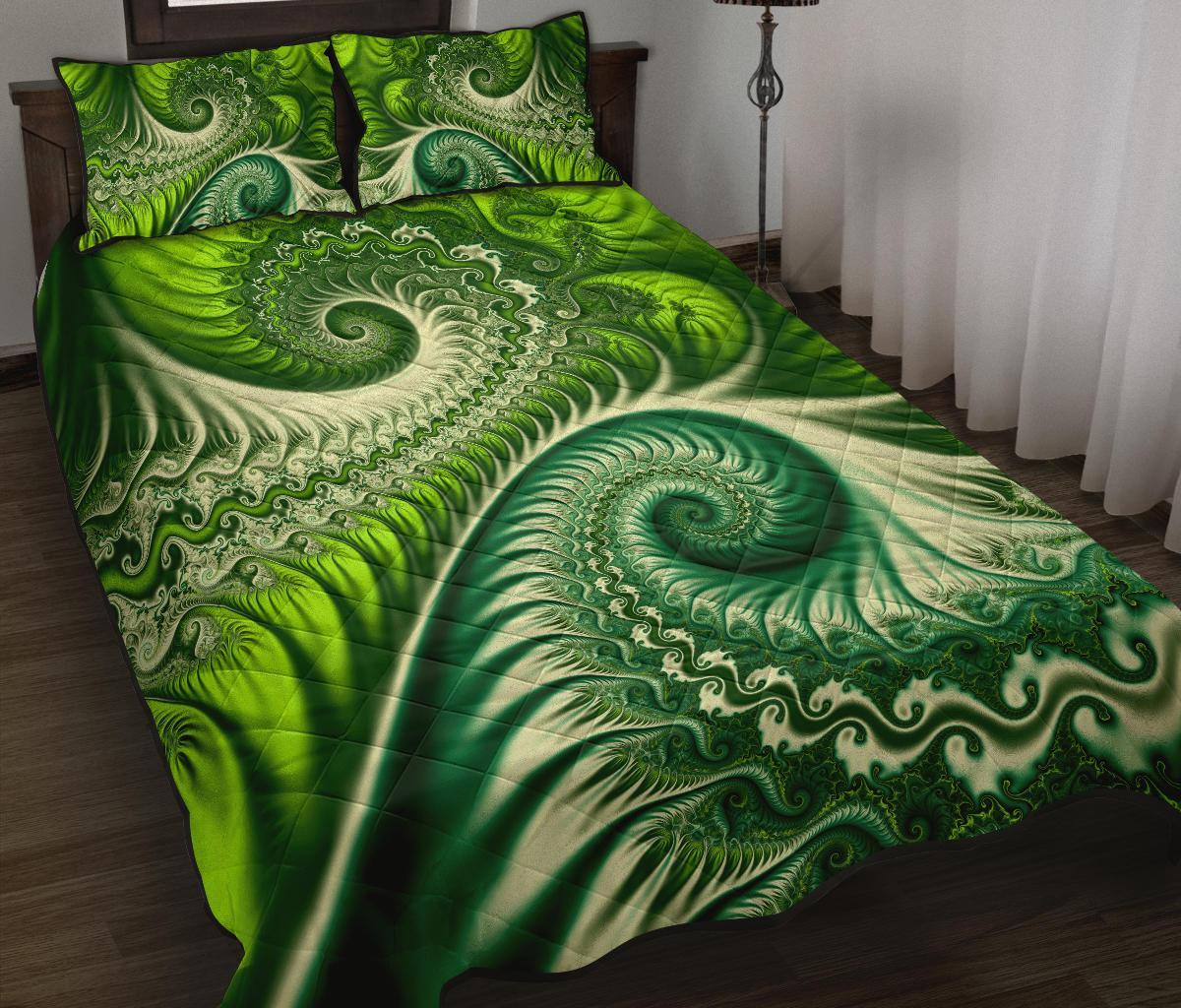 new-zealand-quilt-bed-set-koru-fern-quilt-and-pillow-cover-abstract-style