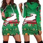 rabbitohs-women-hoodie-dress-indigenous-green