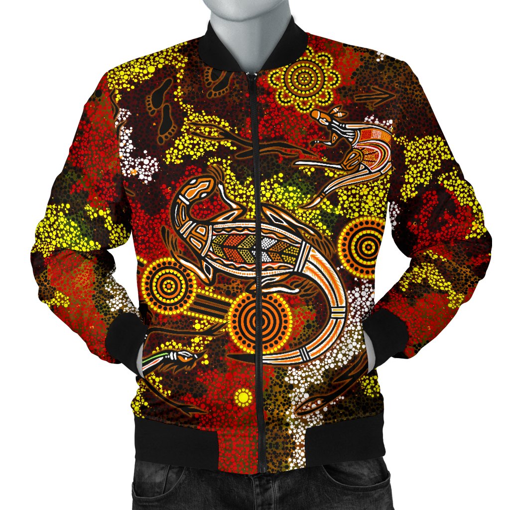 aboriginal-mens-bomber-jacket-kangaroo-and-lizard-dot-painting-art