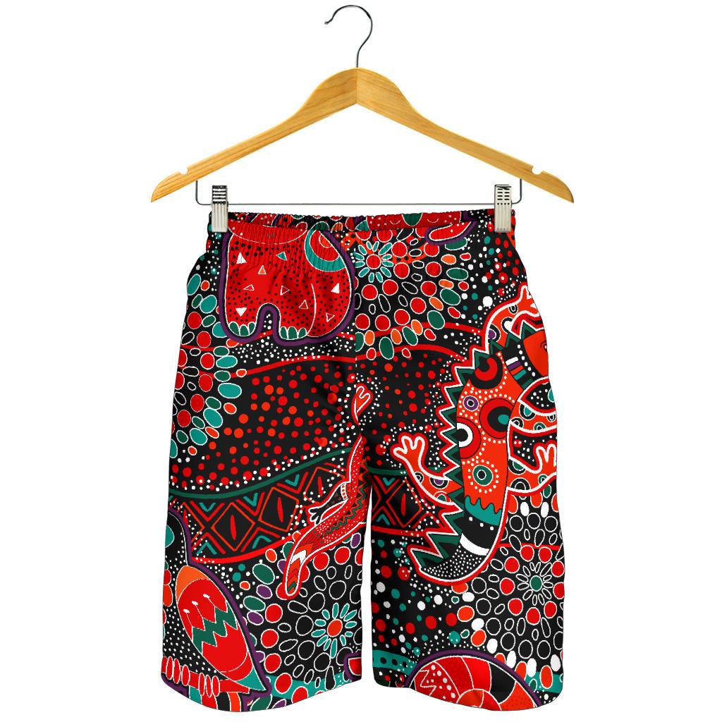 mens-short-aboriginal-animal-dot-acrylic-paint