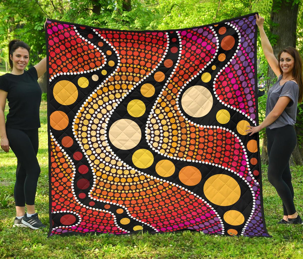 aboriginal-premium-quilt-australia-colorful-circle-dot-painting-art
