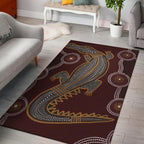 aboriginal-area-rug-indigenous-crocodile-brown-color