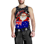 christmas-mens-tank-top-australia-santa-claus-hold-the-flag-black