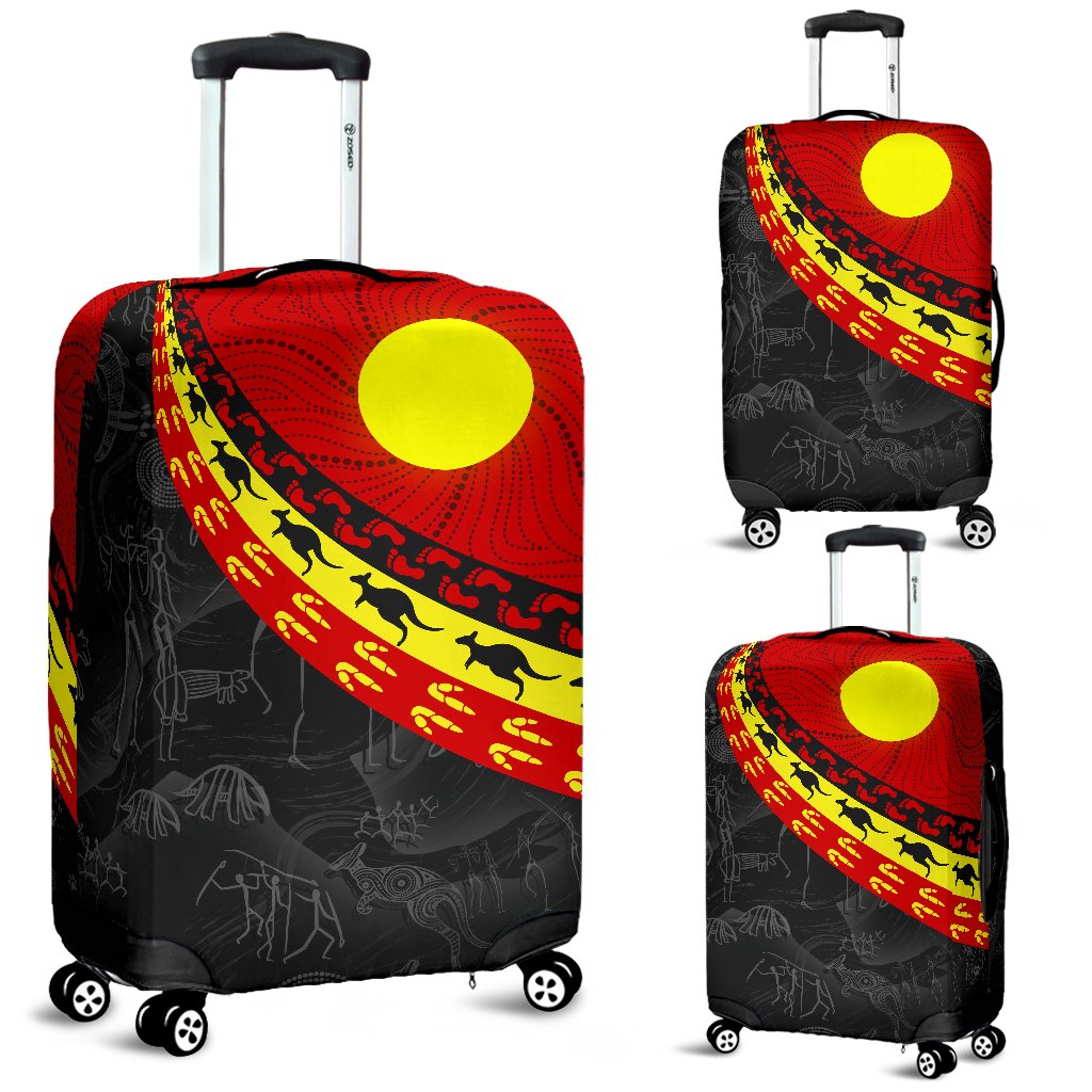 aboriginal-luggage-covers-indigenous-flag-circle-dot-painting