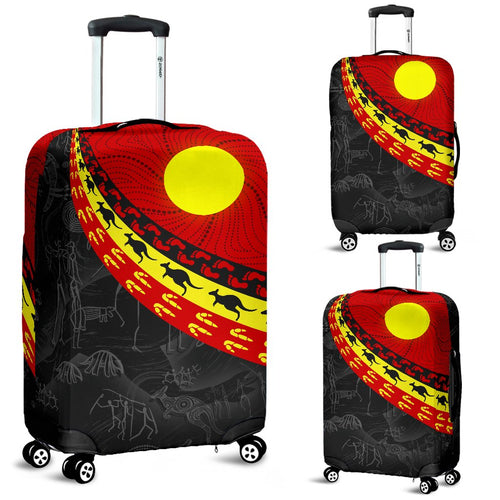 aboriginal-luggage-covers-indigenous-flag-circle-dot-painting