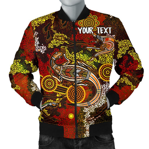 custom-aboriginal-mens-bomber-jacket-kangaroo-and-lizard-dot-painting-art