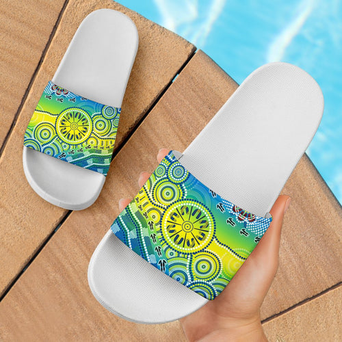 aboriginal-slide-sandals-aboriginal-patterns-ver03-white