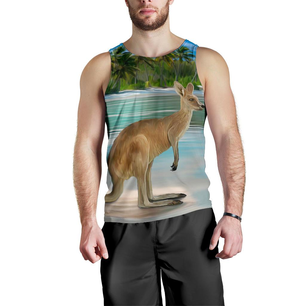 men-tank-top-kangaroo-mens-tank-landscape-art