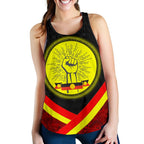 Racerback Tanks - Aboriginal Flag And Animals Pattern - Vibe Hoodie