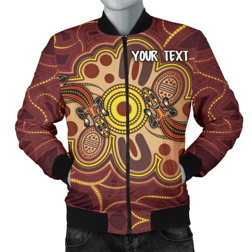 custom-aboriginal-mens-bomber-jacket-indigenous-lizard-dot-painting-art