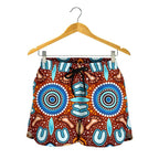 Aboriginal All Over Print Women's Shorts - Indigenous Circle Dot Painting Ver02 - Vibe Hoodie
